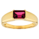 Purple Garnet East-West Band Ring In 18K Gold Over Sterling Silver 1.02ctw