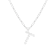 Letter T Initial Cultured Freshwater Pearl Rhodium Over Sterling Silver
Pendant With  18" Chain