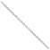 Rhodium Over 10k White Gold 5mm Polished and Textured Oval Link Bracelet