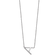 Rhodium Over 14k White Gold Sideways Diamond Initial A Pendant Cable
Link 18 Inch Necklace