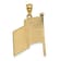 14k Yellow Gold Enameled Flag Pendant