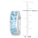 5.60ctw Sky Blue Topaz Hoop Earrings in Sterling Silver