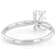 Lab-Grown Diamond Emerald-Cut Solitaire Ring In 14K White Gold 1.10ct