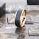 STEPHEN Rose Gold Plated Black Titanium Flat Brushed Wedding Ring With
Beveled Polished Edges 8mm