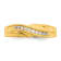 14K Yellow Gold Men's Diamond Band 0.15ctw