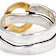 Two-Tone Circle Ring In Gold And Silver