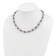 Rhodium Over Sterling Silver Multi-color Freshwater Pearl
Necklace/Bracelet/Earring Set