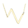 Sideways Initial Z Necklace In Solid 14K Yellow Gold 18 Inch