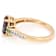 Lab-Created Alexandrite, Tsavorite And White Zircon Ring In 18K Gold
Over Sterling Silver 2.52ctw