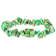 Green Turquoise Chip Bead Stretch Bracelet Set Of 3