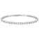 CZ Flex Bangle In Rhodium Over Brass 9.23ctw