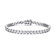 Milgrain CZ Tennis Bracelet In Sterling Silver
