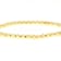 Beaded Stretch Bracelet Set Of 3 In 18K Gold Over Bronze