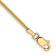 14k Yellow Gold 1.05mm Solid Box Link 24 Inch Chain