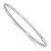 Rhodium Over 14k White Gold 3mm Polished Slip On Bangle