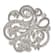 Rhodium Over Sterling Silver Polished Cubic Zirconia Filigree Floral
Vintage Style Pin Brooch