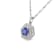 Rhodium Over Sterling Silver 7mm Round Tanzanite and Cubic Zirconia
Pendant 1.50ctw