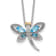 Rhodium Over Sterling Silver London Blue Topaz andDiamond Dragonfly
18" Necklace