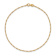 10k Yellow Gold 1.25mm Flat Figaro Pendant Link Bracelet