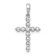 Rhodium Over 14k White Gold Diamond Cross Pendant