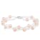 6-7mm Pink Cultured Freshwater Pearl Silver  Bracelet