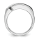 Rhodium Over 10K White Gold with Black Rhodium Men's Polished and Satin
A Diamond Ring 1.01ctw