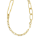 14K Yellow Gold Round and Oval Link 24-inch Necklace