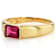 Purple Garnet East-West Band Ring In 18K Gold Over Sterling Silver 1.02ctw