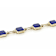 Lapis Lazuli Tennis Bracelet In 18K Gold Over Sterling Silver