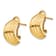 14k Yellow Gold Polished Fancy Stud Earrings