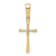 10k Yellow Gold Diamond Cross Pendant