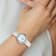 Charles Hubert Ladies Stainless Steel Leather Band 38mm Watch