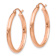 14k Rose Gold 1/1" Hoop Earrings