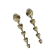 Off Park® Collection, Champagne Graduating Heart Crystal Earring.