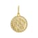 Cancer Zodiac Medallion Pendant In Solid 14K Yellow Gold