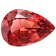 Reddish-Orange Spinel 8.9x5.8mm Pear Shape 1.20ct