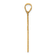 14k Yellow Gold Florentine Satin Cross Pendant