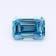 1.03ct Vivid Blue Emerald Cut Lab-Grown Diamond SI2 Clarity IGI Certified