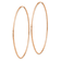 14k Rose Gold 2 1/2" Polished Endless Hoop Earrings