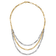 14K Two-tone Polished Fancy Link Necklace