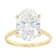 Lab-Grown Diamond Oval Solitaire Ring In 14K Gold 5.00ct