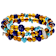 Sleeping Beauty Turquoise, Amber And Lapis Nugget Coil Bracelet