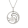 6.5-7mm Button White Cultured Freshwater Pearl and CZ Rhodium Over
Sterling Silver Pendant