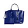 Alexander McQueen Small Leather Legend Tote Bag with Bonus Pouch in Blue