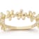 Bellissima Gold 14K Yellow Gold Triple Multi Flower Band Ring
