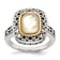 Sterling Silver with 14K Accent Antiqued Mother Of Pearl Ring