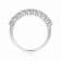Round Moissanite Sterling Silver Anniversary Style Stackable Band Ring, 0.51ctw
