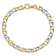 14k Yellow Gold and 14k White Gold 6.6mm Hand-polished Fancy Mariner
Link Bracelet