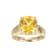 Yellow And White Cubic Zirconia 18k Yellow Gold Over Silver November
Birthstone Ring 7.10ctw