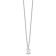 Rhodium Over Sterling Silver Cutout Letter E Initial Necklace